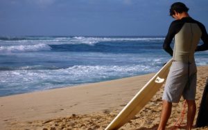 Charlotte Injury Lawyer Surfing at beach